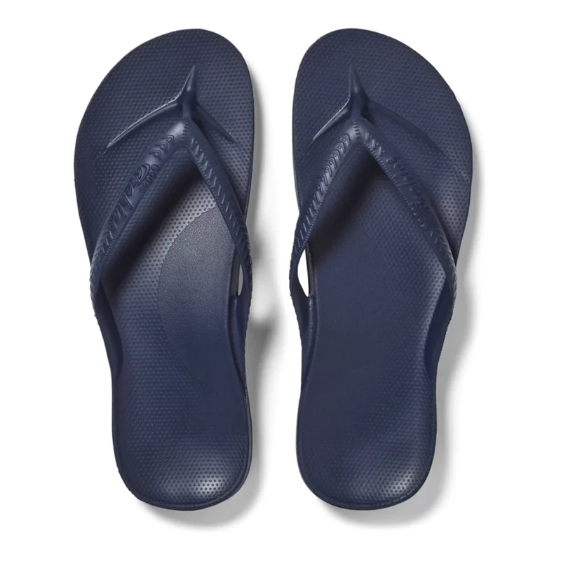 Archies Women Thongs Arch Support Flip Flop Sandals Navy